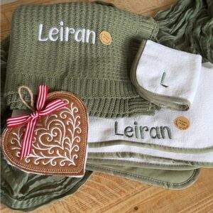 Green Kids blanket personalized, my IG marce_collectionss